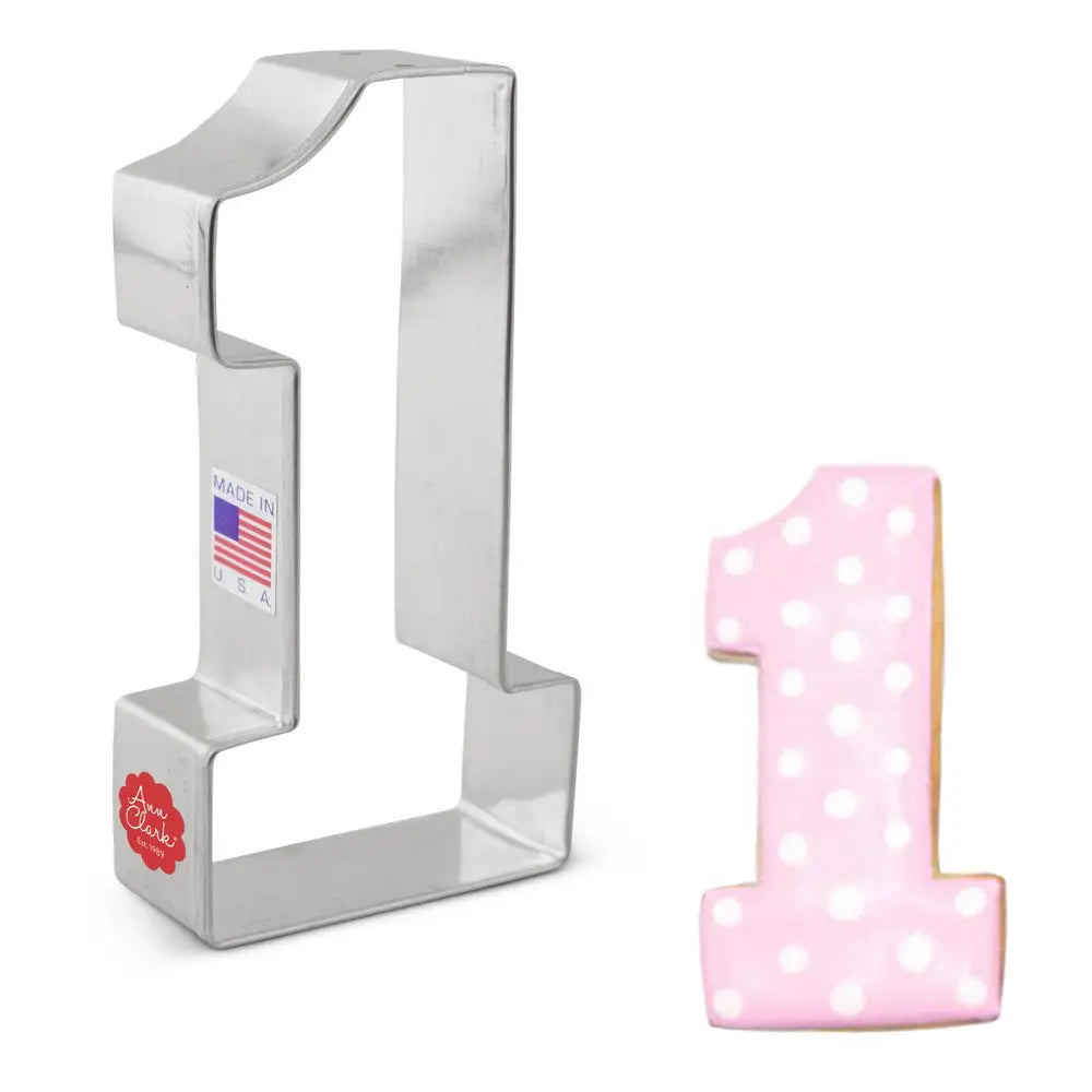 Number 1 Cookie Cutter, 4 3/8"- Ann Clark