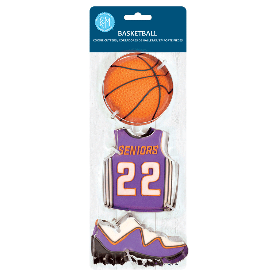 Basketball 3 PC Cookie Cutter Set - R&M
