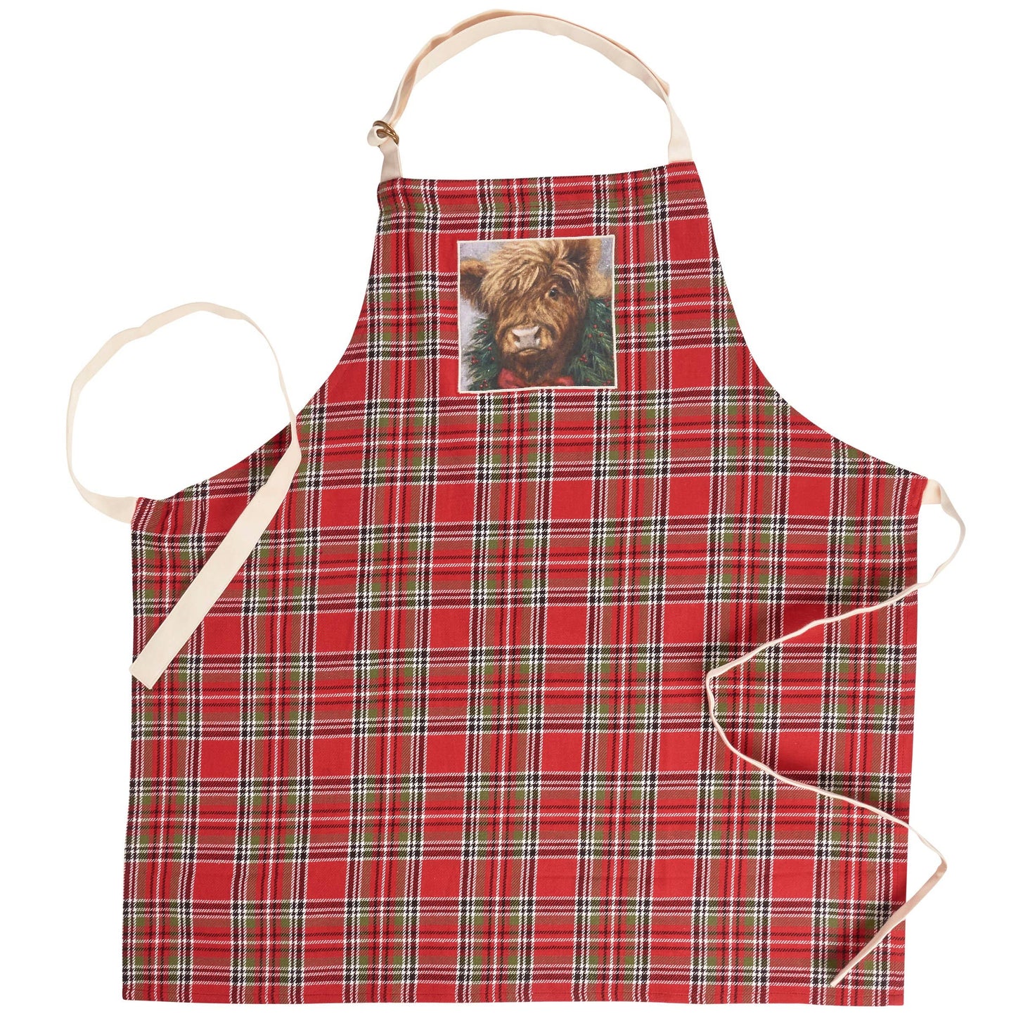 Highland Christmas Apron - Primitive By Kathy