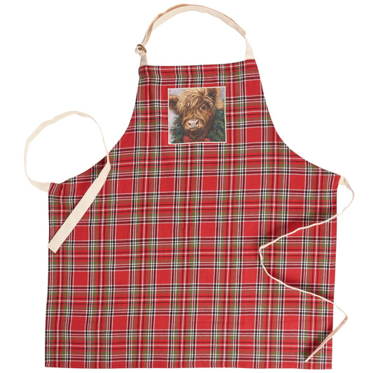 Highland Christmas Apron - Primitive By Kathy