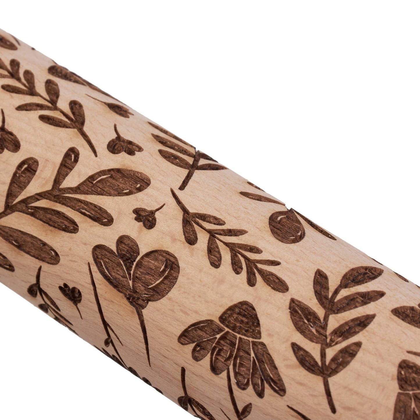 Large Floral Embossing Rolling Pin - Primitives by Kathy