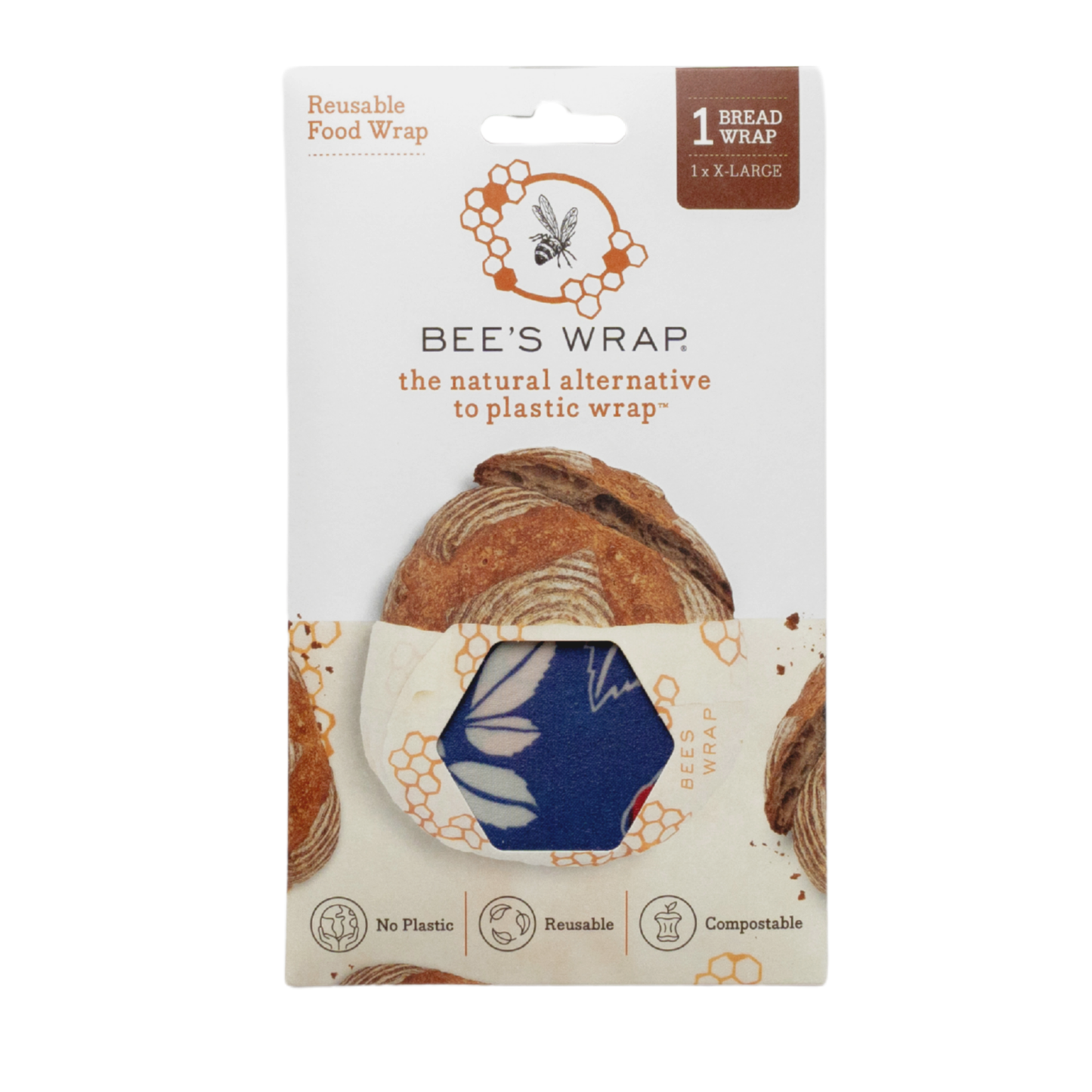 Botanical Print- Bee’s Wrap® Beeswax Reusable Bread Wrap