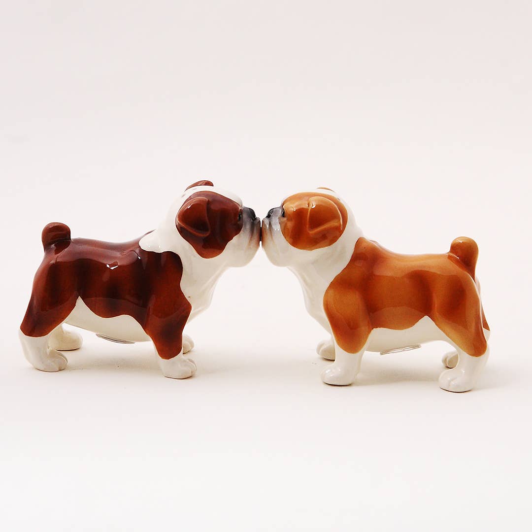 Bulldogs Ceramic Salt and Pepper Shakers - Pacific Trading
