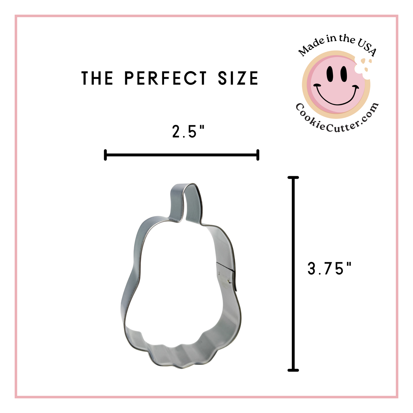 Tall Pumpkin Cookie Cutter (3.75")
