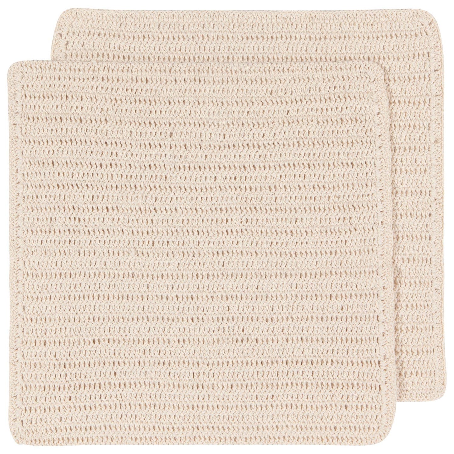Homespun Natural Crocheted Dishcloths Set of 2 - Now Designs by Danica