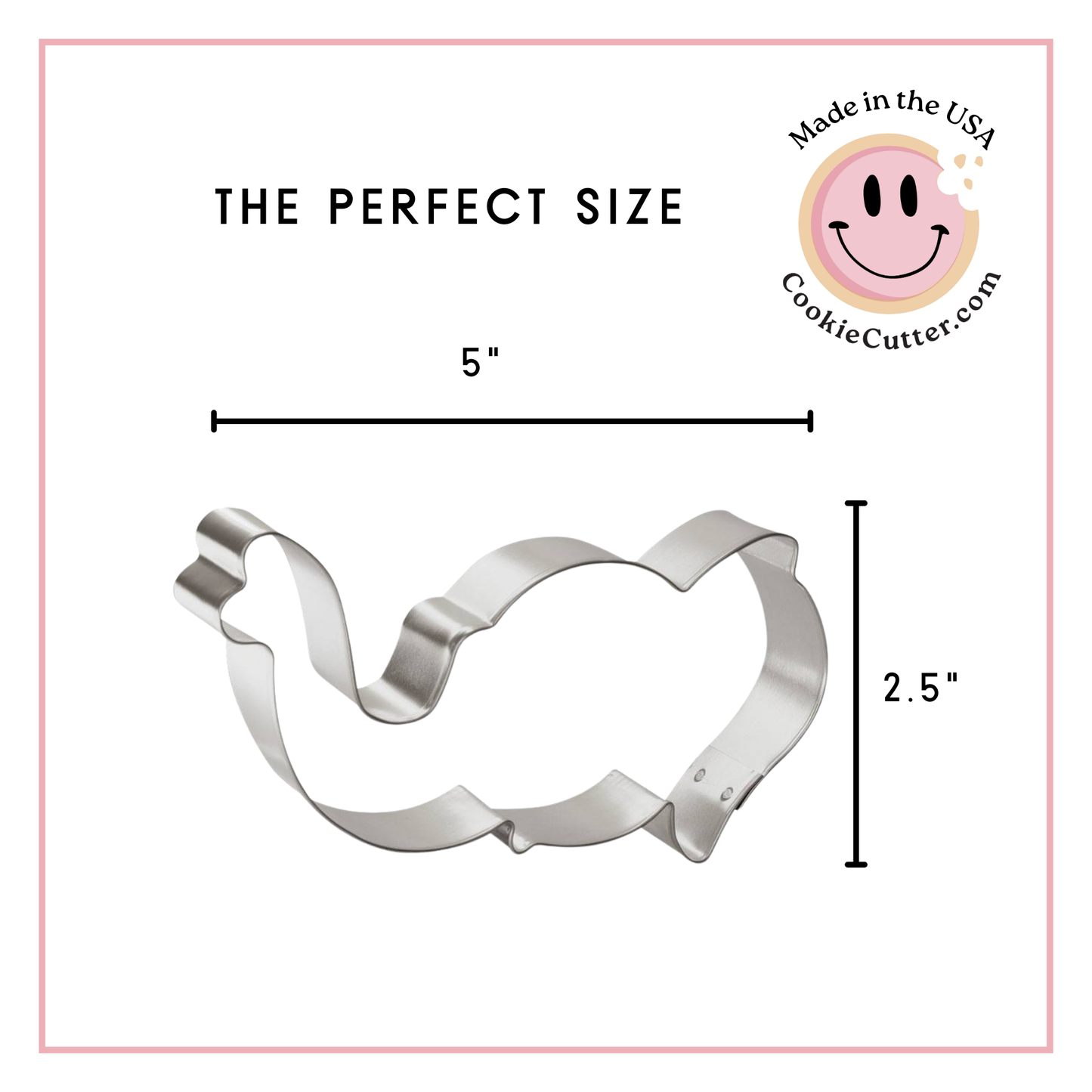 Circus Elephant Face Cookie Cutter, 5"