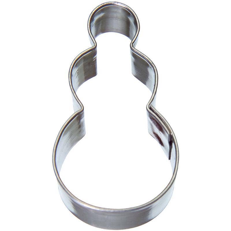 Mini Snowman Primitive Cookie Cutter, 1.5"