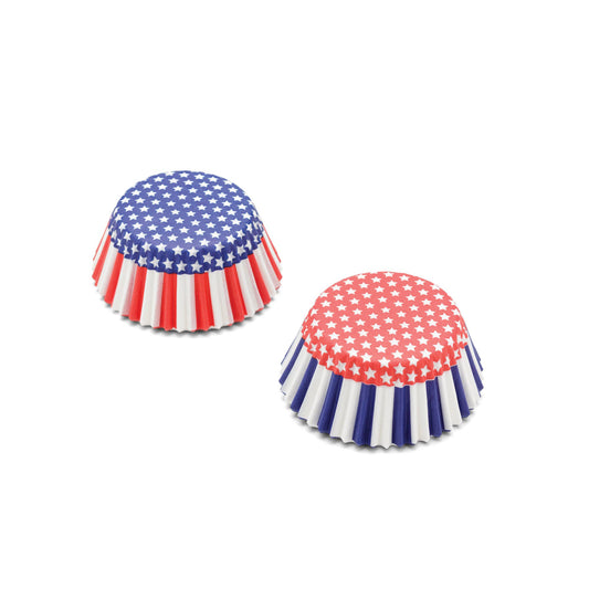 Patriotic Cupcake Liners, 50 Count, 3" x 3" - Fox Run Brands