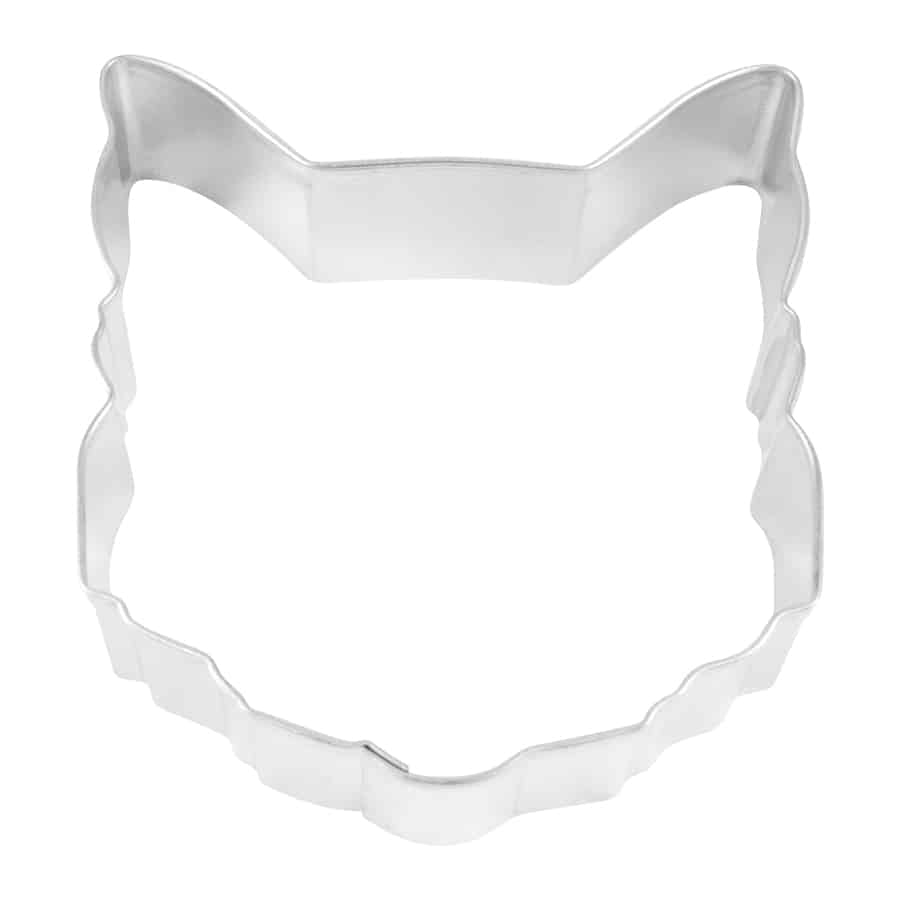 Cat Face Cookie Cutter, 3.5"- R&M