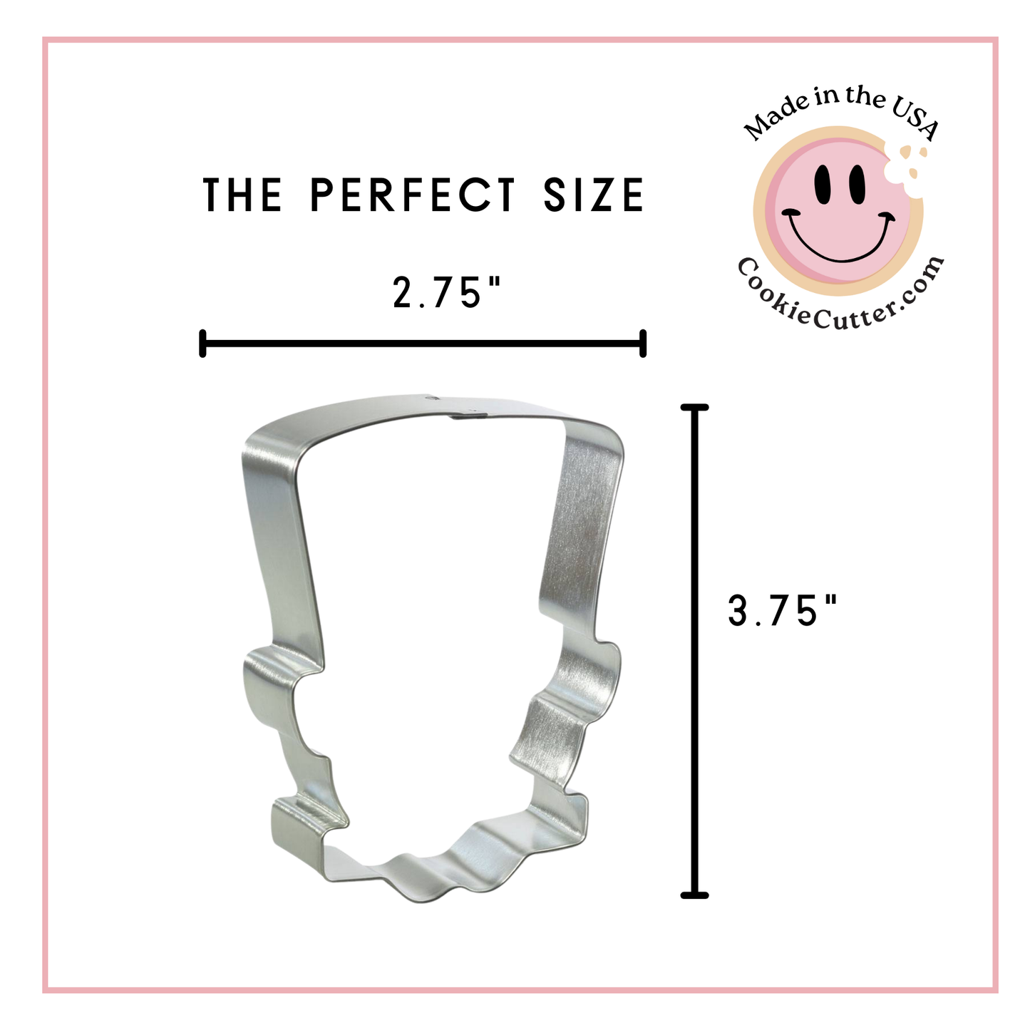 Monster Head Cookie Cutter, 3.75"
