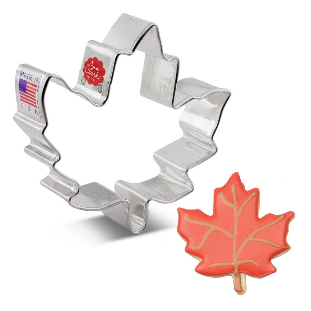 Maple Leaf Cookie Cutter, 3 1/8" - Ann Clark