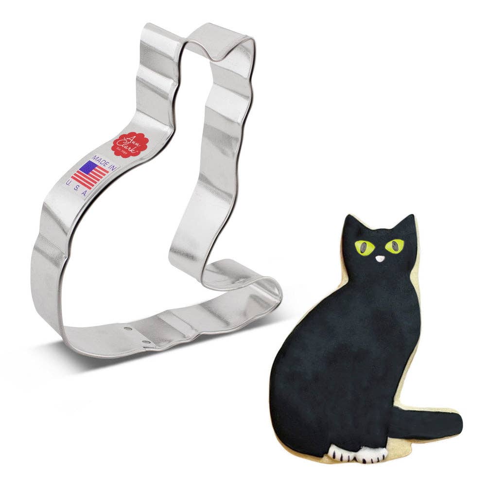 Cat w/ Tail Cookie Cutter 4.25" - Ann Clark