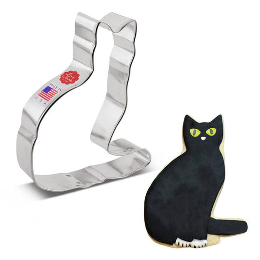 Cat w/ Tail Cookie Cutter 4.25" - Ann Clark