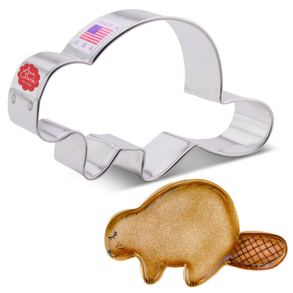 Beaver Cookie Cutter, (4") -Ann Clark