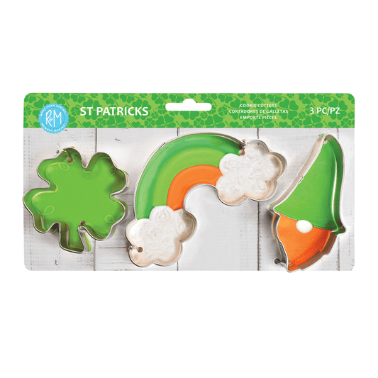 St Patrick's Day 3 PC Cookie Cutter Set - R&M
