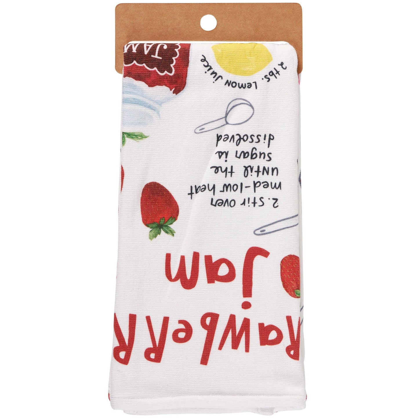 Strawberry Jam Recipe Kitchen Towel- Primitives by Kathy