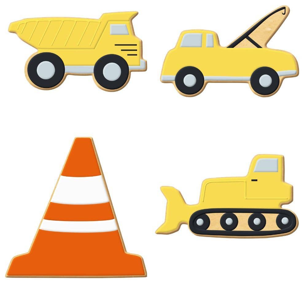 Construction Vehicles 4 pc Cookie Cutter Set