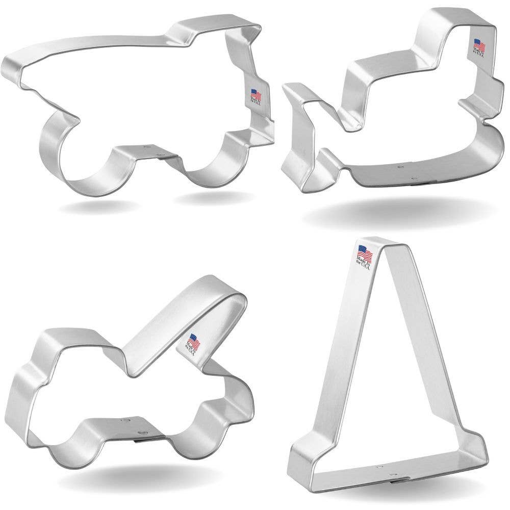Construction Vehicles 4 pc Cookie Cutter Set