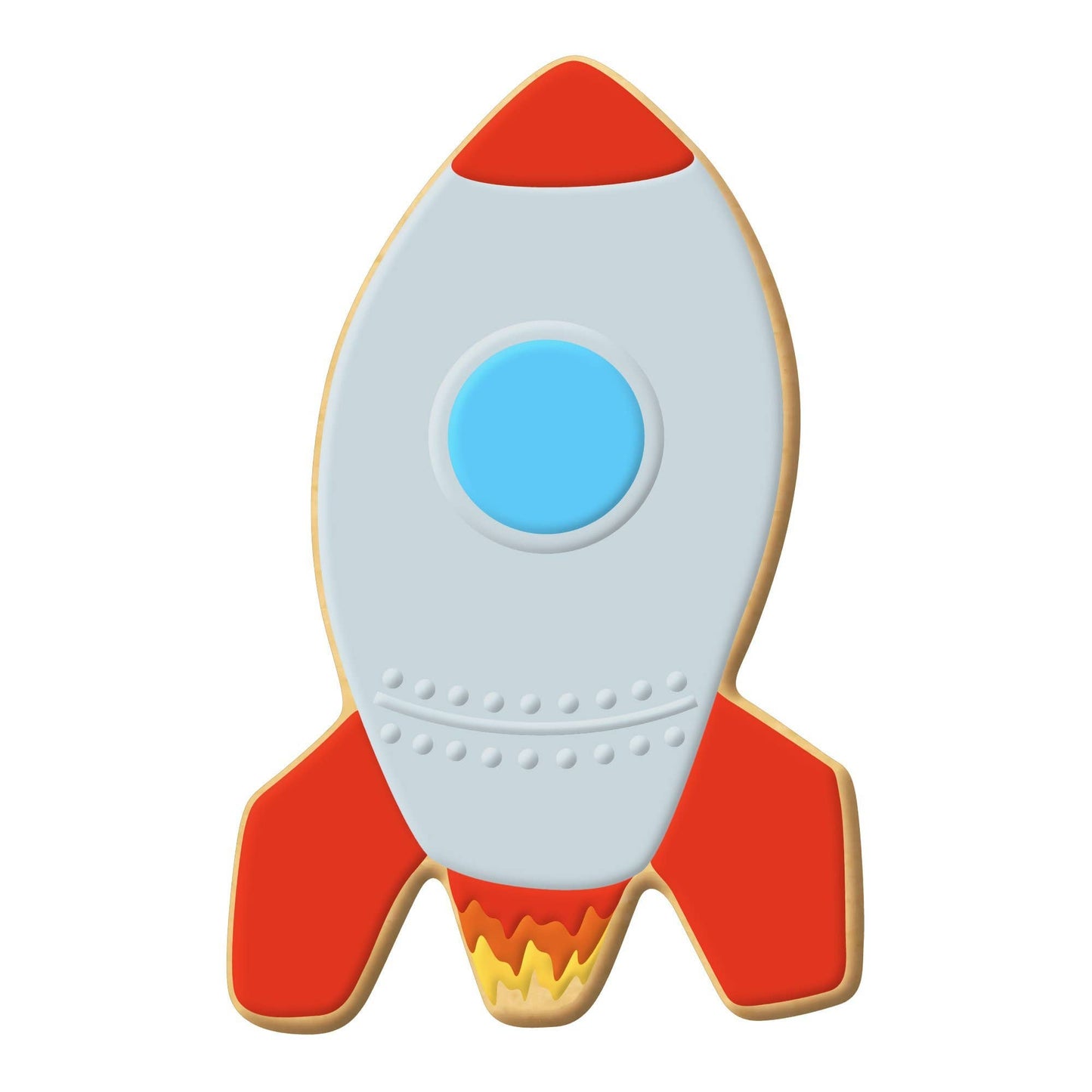 Rocket Ship Cookie Cutter (4.5")