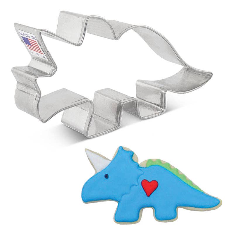 Triceratops Cookie Cutter, 4 5/8"- Ann Clark