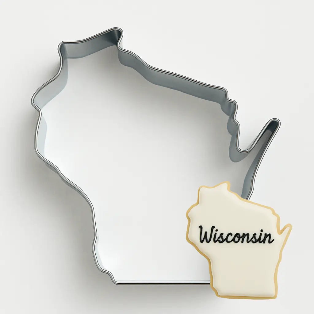 Wisconsin State Cookie Cutter, 4"