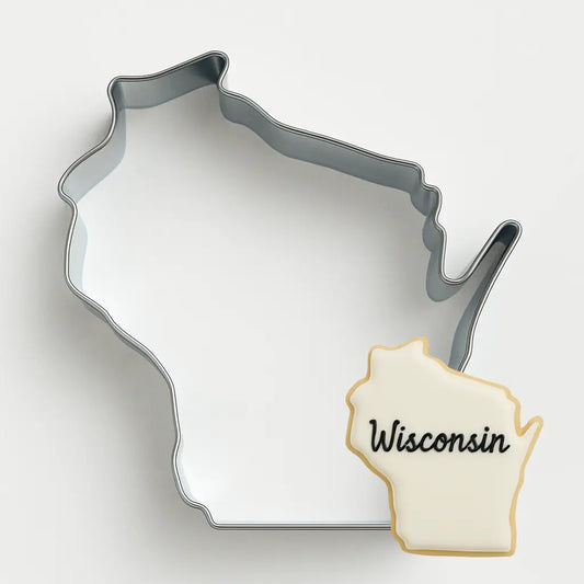 Wisconsin State Cookie Cutter, 4"