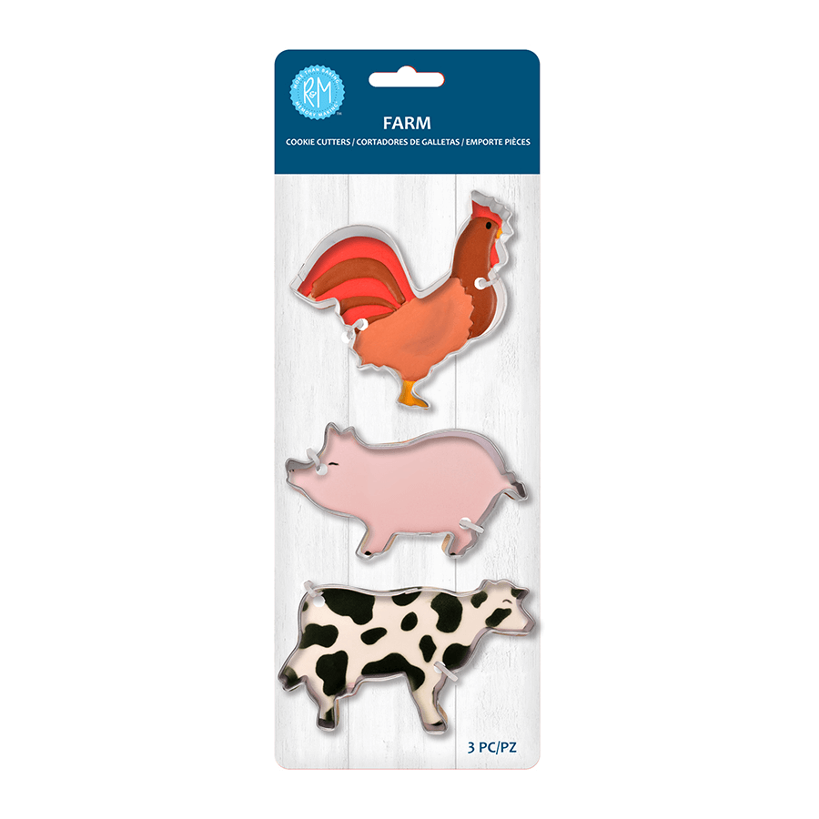 Farm 3pc Cookie Cutter Set - R&M