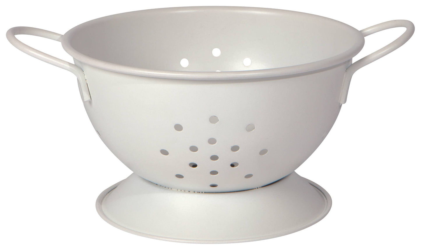 Matte Steel White Colander Small - Now Designs by Danica