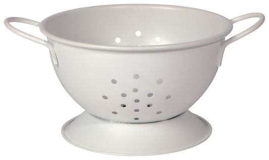 Matte Steel White Colander Small - Now Designs by Danica