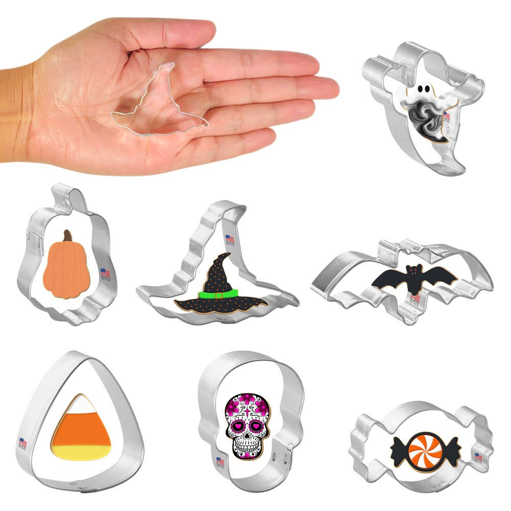Miniature Halloween Cookie Cutter Set 7 Pc