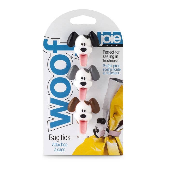 Joie Woof Bag Ties, Set Of 3 - Harold Import Co.