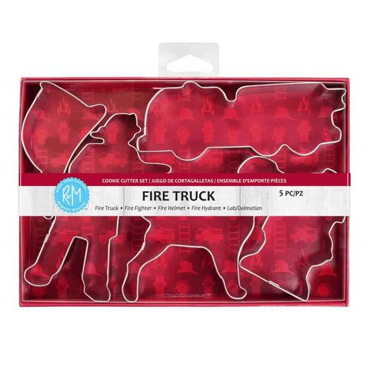 Fire Truck 5 pc Cookie Cutter Set - R&M