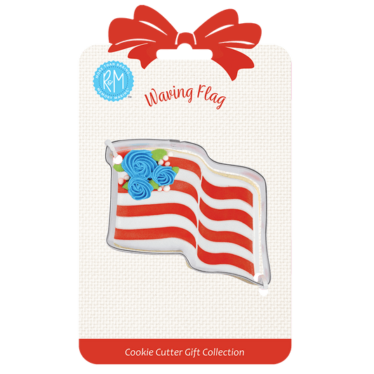 Waving Flag 3" Carded Cookie Cutter - R&M