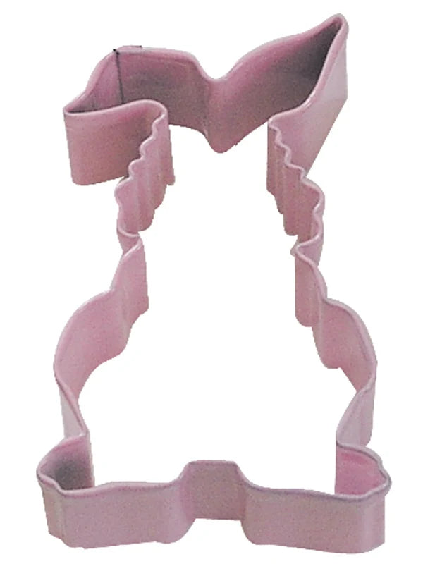 Floppy Ear Bunny Cookie Cutter, Pink Polyresin, 3.5"- R&M