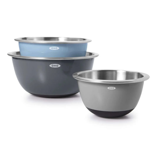 Stainless Steel Mixing Bowl, nesting 1.5 qt, 3 qt, 5 qt- OXO