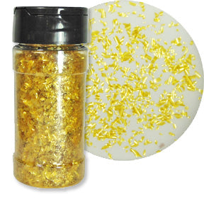 Gold Pearl Edible Glitter Flakes