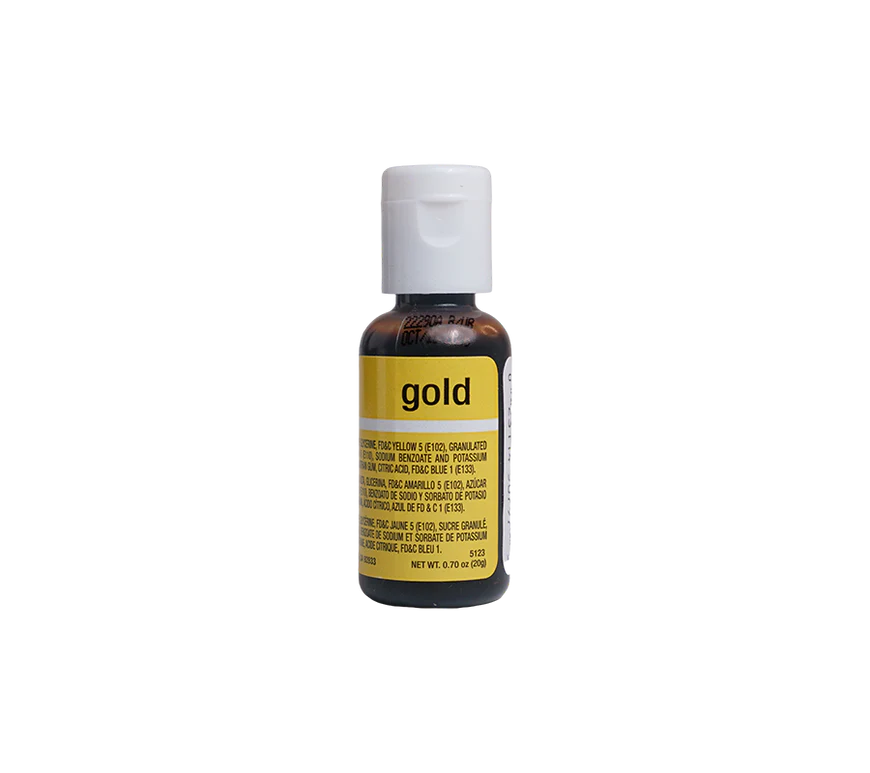 Gold, .7 oz- Chefmaster Liqua-gel Food Coloring