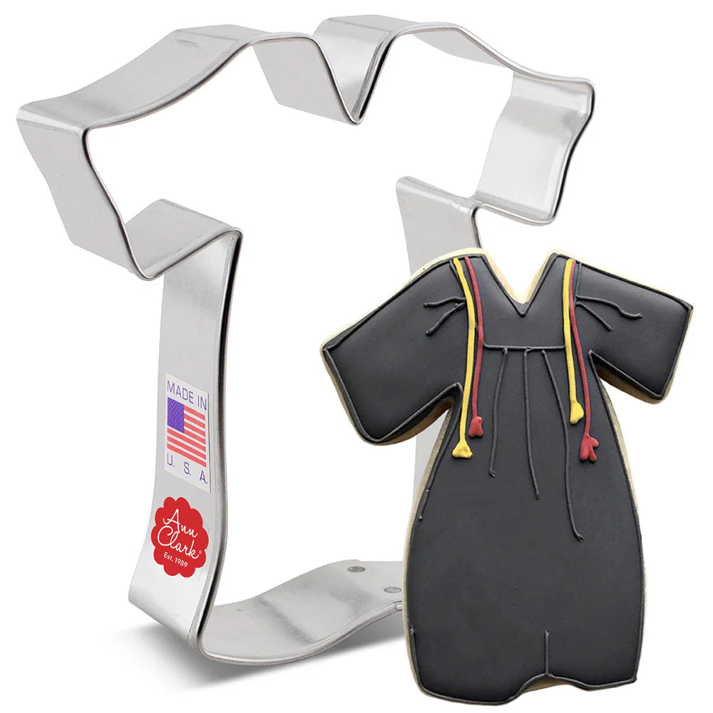 Graduation Gown Cookie Cutter 4" - Ann Clark