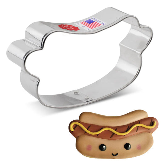 Hot Dog Cookie Cutter, 4" - Ann Clark