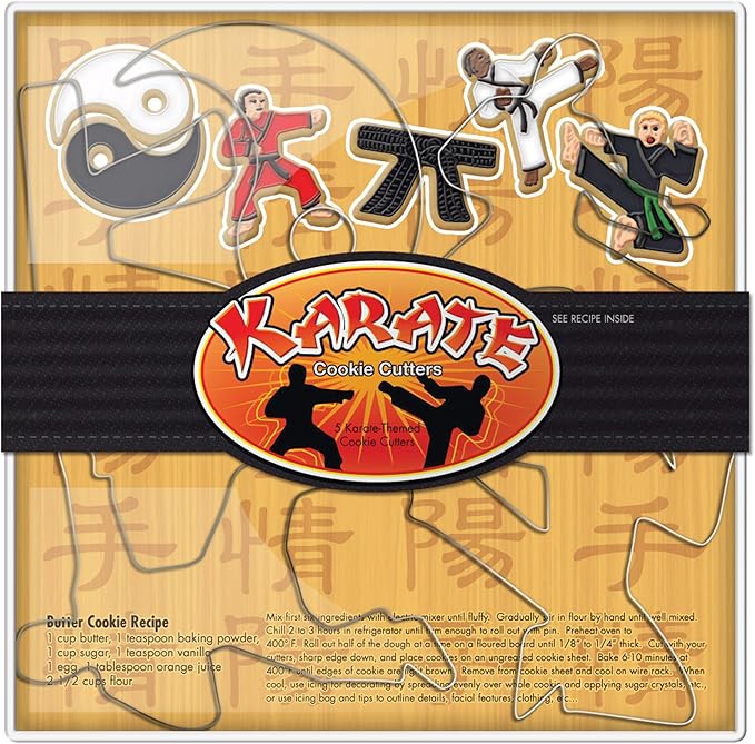 Karate 5 pc Cookie Cutter Set - Fox Run