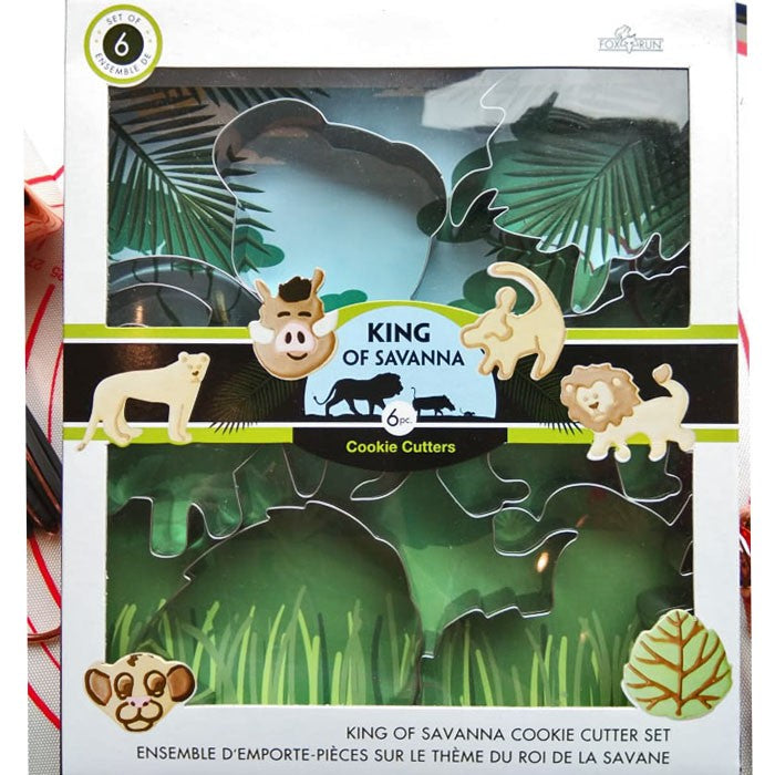 King of the Savanna 6 pc Cookie Cutter Set - Fox Run