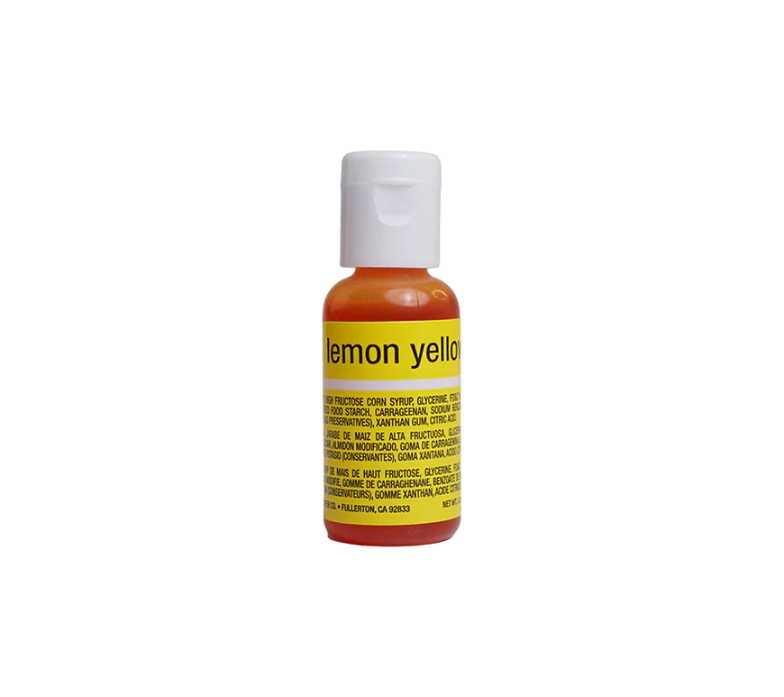 Lemon Yellow, .7 oz- Chefmaster Liqua-gel Food Coloring