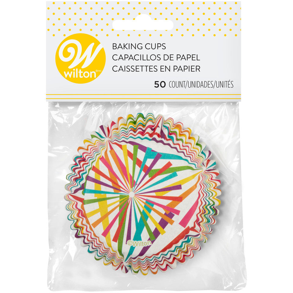 Bright Sunray Baking Cups, 50 count- Wilton