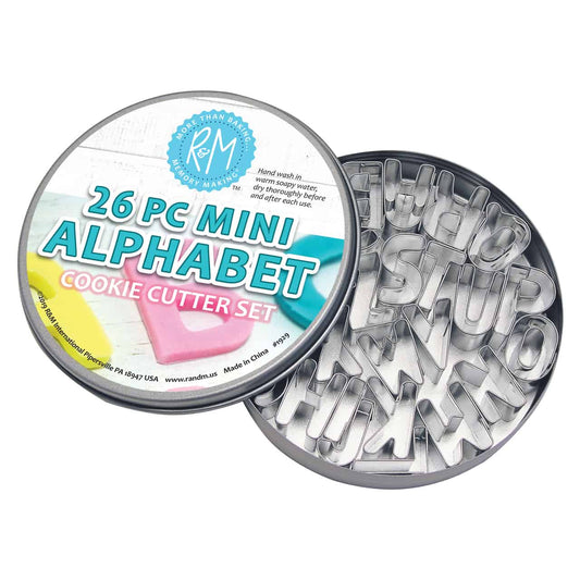 Mini Alphabet 26 pc Cookie Cutter Set - R&M