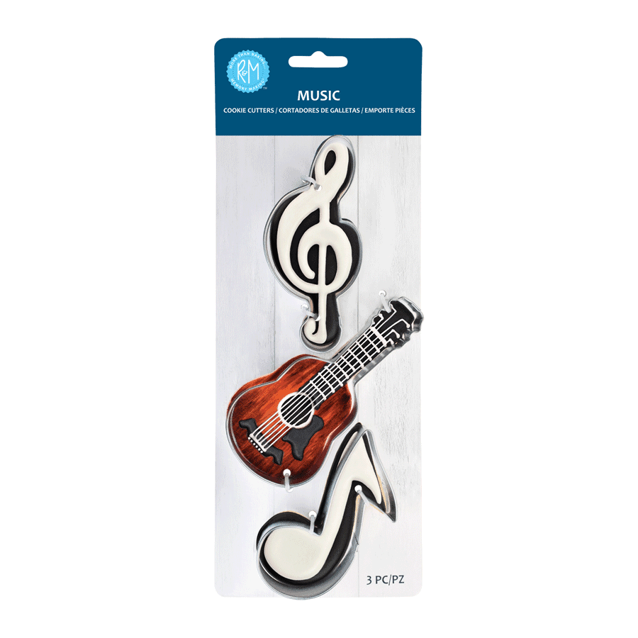Music 3 PC Cookie Cutter Set - R&M