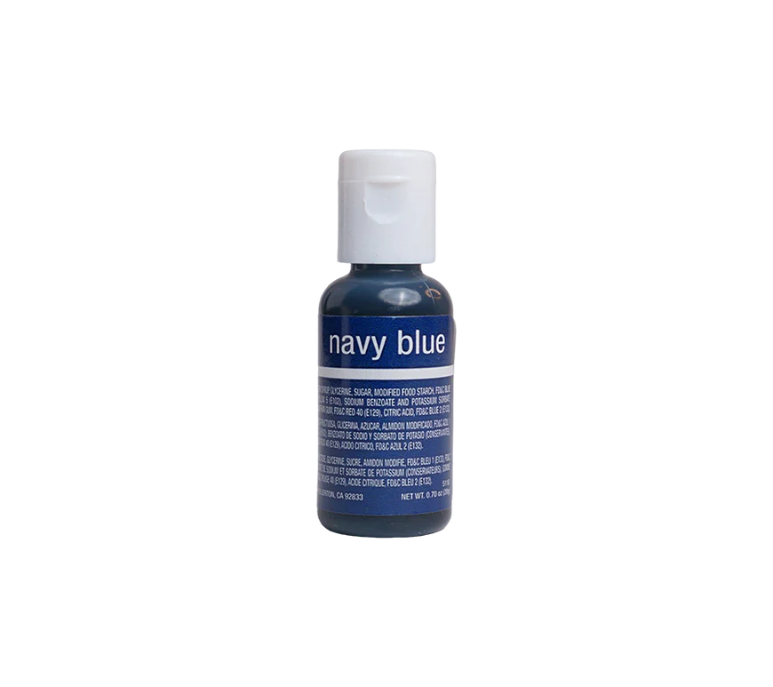 Navy Blue, .7 oz- Chefmaster Liqua-gel Food Coloring