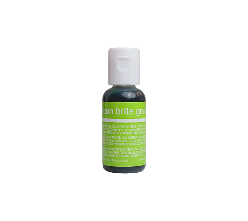 Neon Brite Green, .7 oz- Chefmaster Liqua-gel Food Coloring