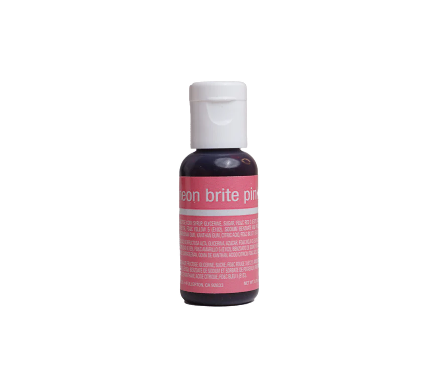 Neon Brite Pink, .7 oz- Chefmaster Liqua-gel food coloring