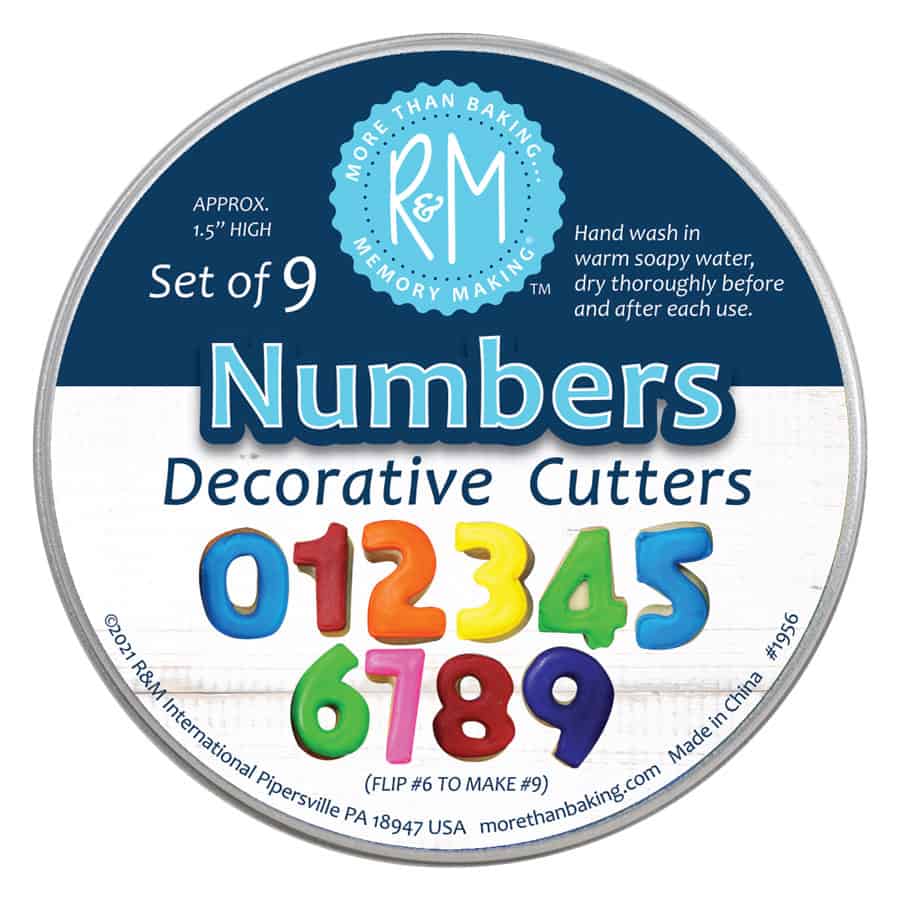 Mini Numbers 9 pc Cookie Cutter Set - R&M