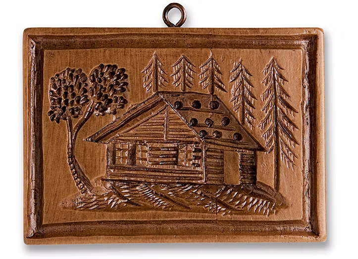 Pinewood Log Cabin Cookie Mold - House on the Hill